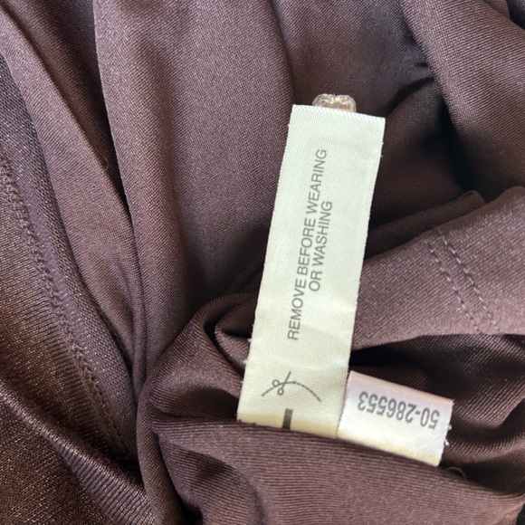 Ann Taylor Cowl Neck Sheath Dress Deep‎ Plum with Sparkle Size L - Picture 12 of 13